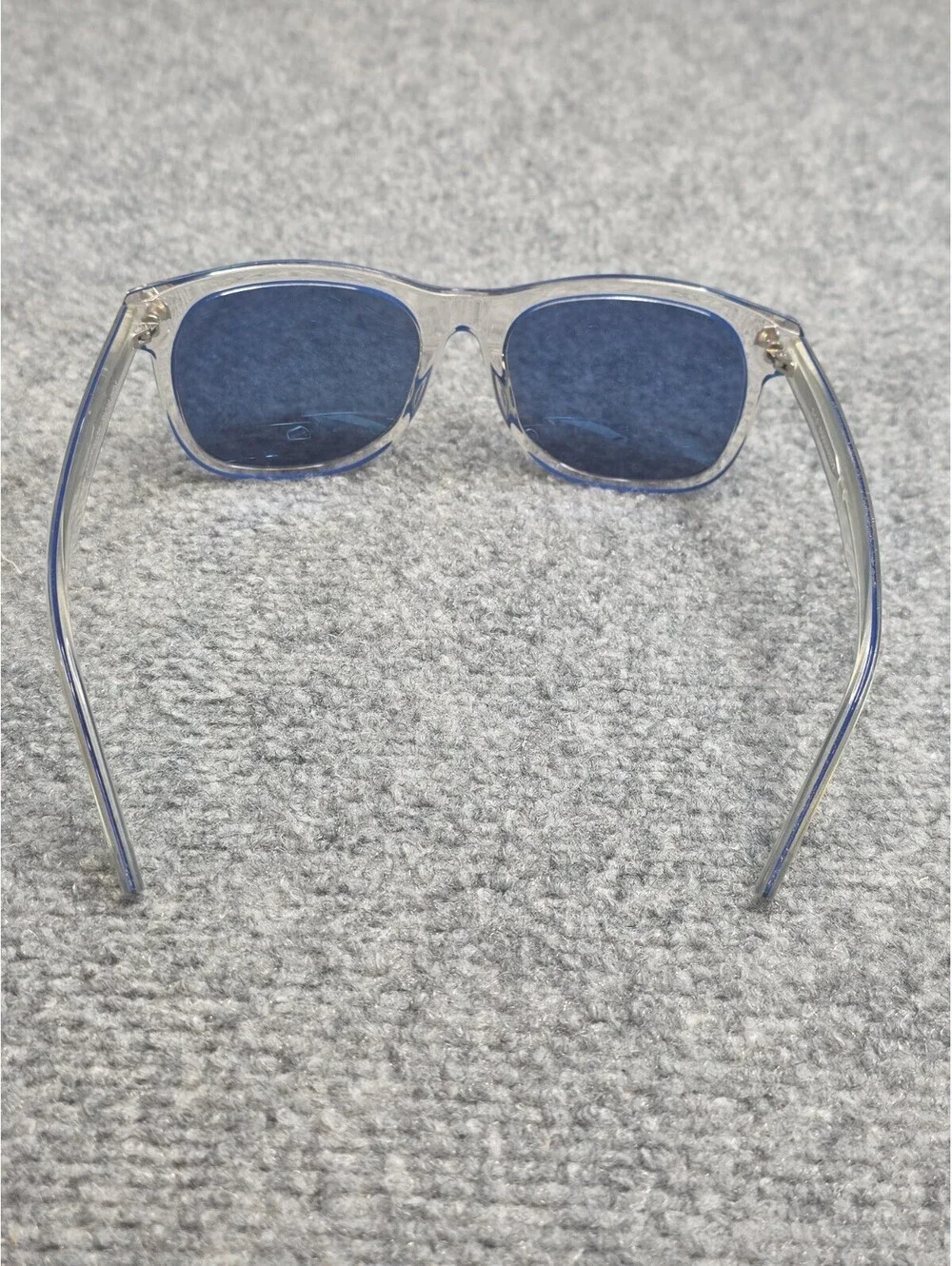 DSQUARED2 Liam Sunglasses DQ0174 26V Clear Blue Square Frame Blue Lens EUC